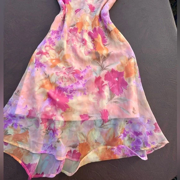 (SOLD DO NOT BUY) Vintage Y2K Floral Coquette Dress - Picture 3 of 9